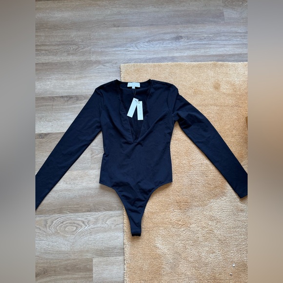 🎄NWT Fleur du Mal Margo Lace Long Sleeve Bodysuit - Picture 5 of 9